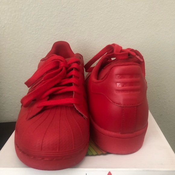 Superstar super color red adidas - Picture 2 of 4